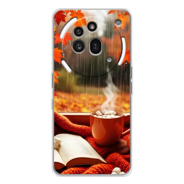 Чехол с принтом «Кофе и дождь» для Nothing Phone (3a) Pro