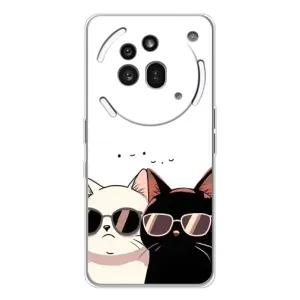 Чохол з малюнком кіт на Nothing Phone (3a) Pro (Коти в окулярах)
