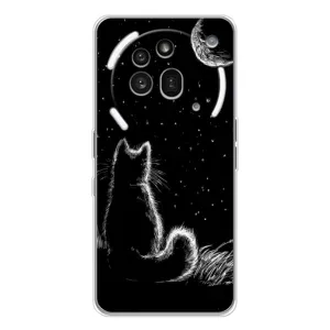 Чехол с принтом для Nothing Phone (3a) Pro (AlphaPrint) Модные коты