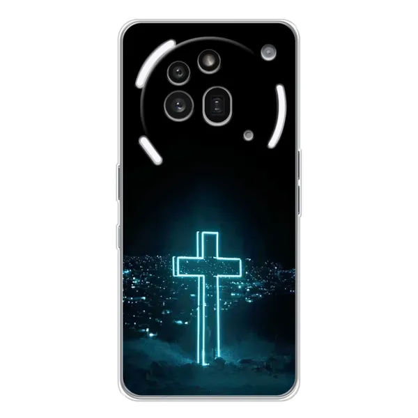 Чехол с принтом «Крест и город» для Nothing Phone (3a) Pro Чехол с принтом «Крест и город» для Nothing Phone (3a) Pro