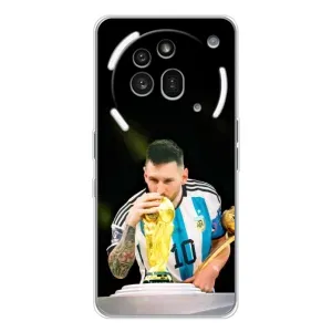 Чехлы для Nothing Phone (3a) Pro (Leo чемпион) (AlphaPrint) (Кубок Месси)