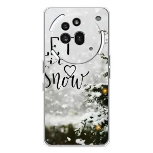 Новогодние, Праздничные Чехлы для Nothing Phone (3a) Pro - 2024 год (Let it snow)