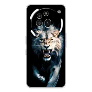 Чехол с картинкой «Хищники» для Nothing Phone (3a) Pro (Лев в темноте)