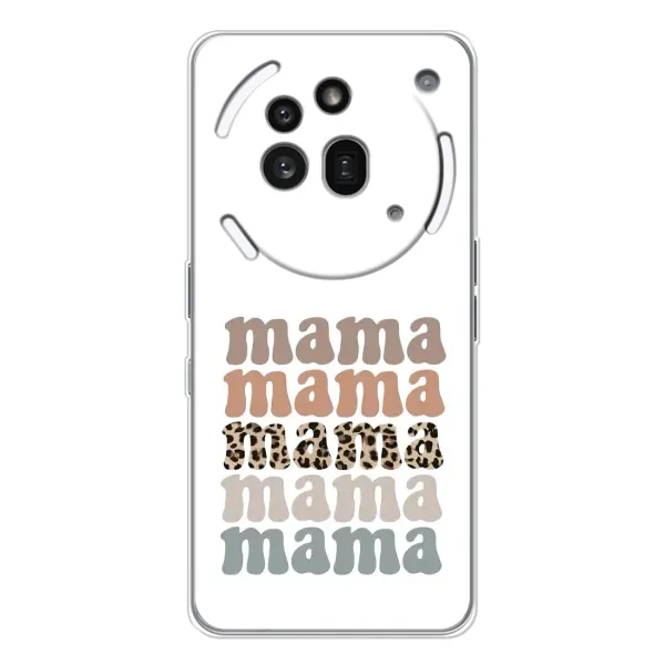 Чехол с принтом «Текстовый коллаж мама» для Nothing Phone (3a) Pro Чехол с принтом «Текстовый коллаж мама» для Nothing Phone (3a) Pro