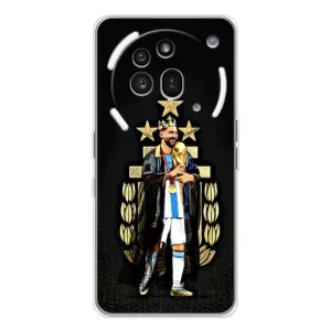 Чехлы для Nothing Phone (3a) Pro (Leo чемпион) (AlphaPrint) (Месси Король)