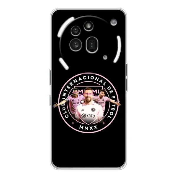 Чохол з принтом «Мессі в лого» для Nothing Phone (3a) Pro Чохол з принтом «Мессі в лого» для Nothing Phone (3a) Pro