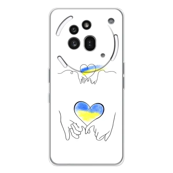 Чехол с принтом «Мир Украине» для Nothing Phone (3a) Pro Чехол с принтом «Мир Украине» для Nothing Phone (3a) Pro