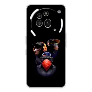 Чехол с Обезьянами Nothing Phone (3a) Pro - (AlphaPrint)
