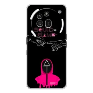 Чехол Гра в кальмара для Nothing Phone (3a) Pro (Минимализм Игра кальмара)