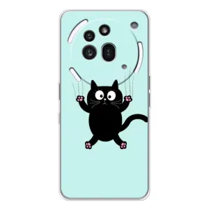 Чохол з принтом для Nothing Phone (3a) Pro (AlphaPrint) Модні коти (Падаючий кіт)
