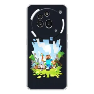 Чехол с принтом «персонажи Minecraft» для Nothing Phone (3a) Pro