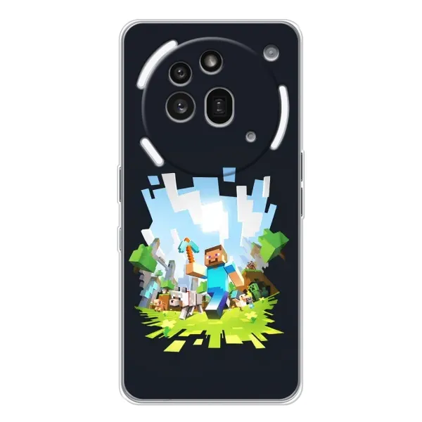 Чехол с принтом «персонажи Minecraft» для Nothing Phone (3a) Pro Чехол с принтом «персонажи Minecraft» для Nothing Phone (3a) Pro