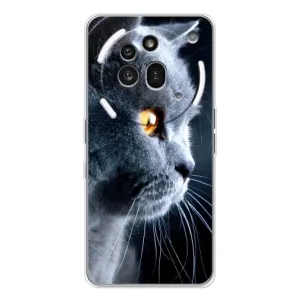 Чохли з Котиками для Nothing Phone (3a) Pro (VPrint) (Сірий Кіт)