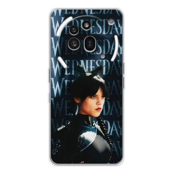 Чехол с принтом «Уэнздей кошка» для Nothing Phone (3a) Pro Чехол с принтом «Уэнздей кошка» для Nothing Phone (3a) Pro