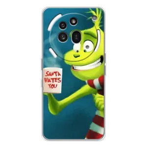 Рождественские Чехлы для Nothing Phone (3a) Pro (VPrint) (Зеленый Гринч)