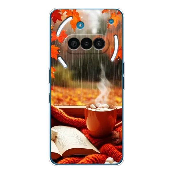Чохол з принтом «Кава і дощ» для Nothing Phone (3a)