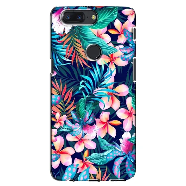 Чехол с принтом «Красочные цветы» для OnePlus 5T