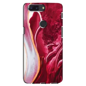 Чехол с принтом «Мрамор красный» для OnePlus 5T