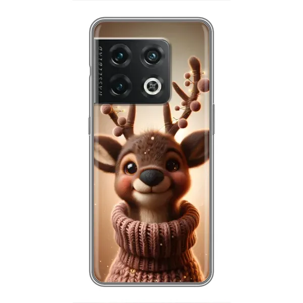 Чехол с принтом «Олень в свитере» для OnePlus 10 Pro Чехол с принтом «Олень в свитере» для OnePlus 10 Pro