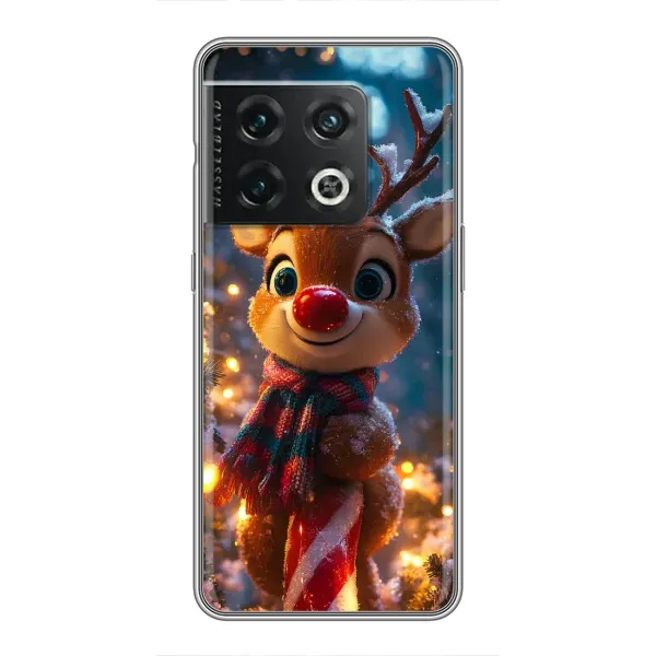 Чехол с принтом «Олень с шарфом» для OnePlus 10 Pro Чехол с принтом «Олень с шарфом» для OnePlus 10 Pro