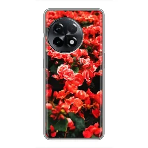 Чохли з квітами для OnePlus 11 Pro (VPrint) (Квіти червоні)