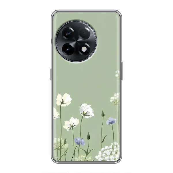 Чохол з принтом «Квіти на зеленому» для OnePlus 11 Pro
