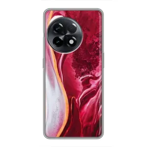 Чохол з принтом «Мрамор червоний» для OnePlus 11 Pro