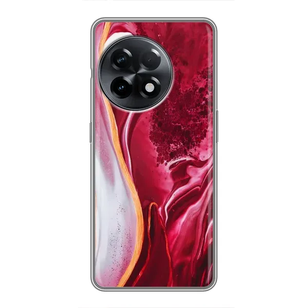 Чохол з принтом «Мрамор червоний» для OnePlus 11 Pro