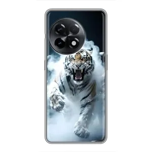 Чохол з принтом «Білий тигр у диму» для OnePlus 11 Pro