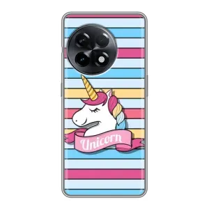 Чохол для ВанПлас 11 Про - (Єдинорожки - Новинки) (AlphaPrint) (Unicorn)