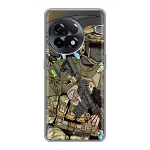 Чехлы с картинкой ЗСУ для OnePlus 11 Pro (AlphaPrint) (Воїн ЗСУ)