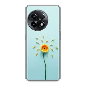 Чохли з квітами для OnePlus 11 Pro (VPrint) (Жовта квітка)