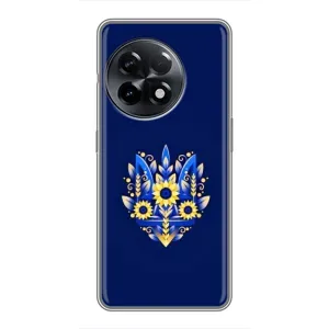 Чохли для OnePlus 11 Укр. Символіка (AlphaPrint) (Квітковий Герб)