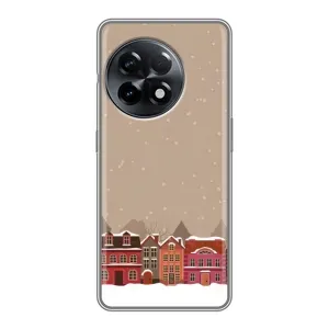 Новогодние, Праздничные Чехлы для OnePlus 11 - 2024 год (Зимний город)