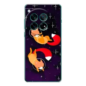 Чехлы с картинкой Лисички для OnePlus 11R (VPrint) (Лисички космонавты)