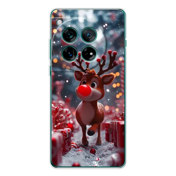 Чехол с принтом «Олень среди подарков» для OnePlus 11R Чехол с принтом «Олень среди подарков» для OnePlus 11R