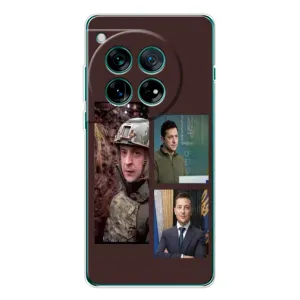 Чехол для OnePlus 11R (AlphaPrint - с принтом Зеленского) (Президент)