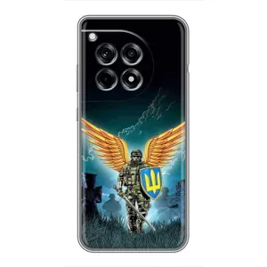 Чехлы с картинкой ЗСУ для OnePlus 12 Pro (AlphaPrint) (Солдат ЗСУ)