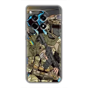 Чехлы с картинкой ЗСУ для OnePlus 12 Pro (AlphaPrint) (Воїн ЗСУ)