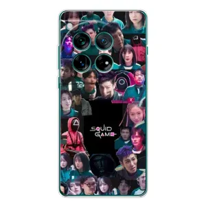 Чохол Гра в кальмара для OnePlus 12 (Колаж Гра кальмара)