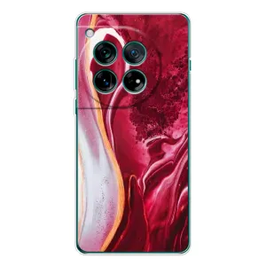 Чехол с принтом «Мрамор красный» для OnePlus 12