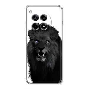 Чохли з картинкою животних OnePlus 12R (Чорний ЛЕВ)