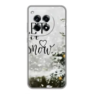 Новорічні, Святкові Чохли для OnePlus 12R - 2024 год (Let it snow)