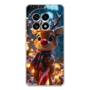 Чехол с принтом «Олень с шарфом» для OnePlus 13