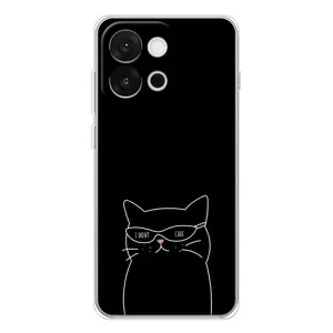 Чохол з принтом «Байдужий кіт» для OnePlus 13T
