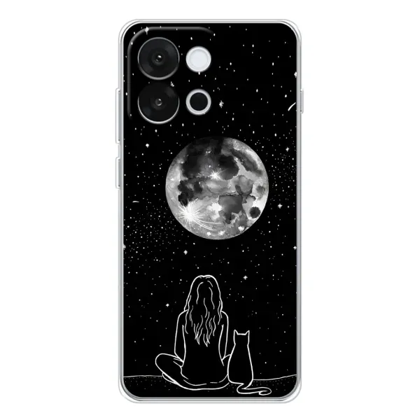 Чохол з принтом «Дівчина з котом» для OnePlus 13T Чохол з принтом «Дівчина з котом» для OnePlus 13T