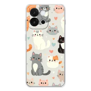 Чохол з принтом «Колаж котів» для OnePlus 13T