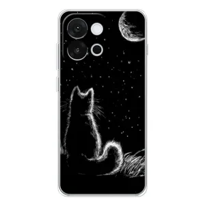 Чехол с принтом для OnePlus 13T (AlphaPrint) Модные коты