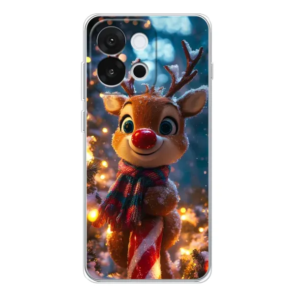 Чехол с принтом «Олень с шарфом» для OnePlus 13T