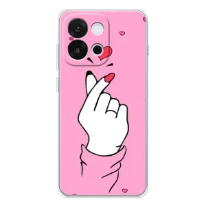 Чехол с принтом для OnePlus 13T (AlphaPrint - Знак сердечка)